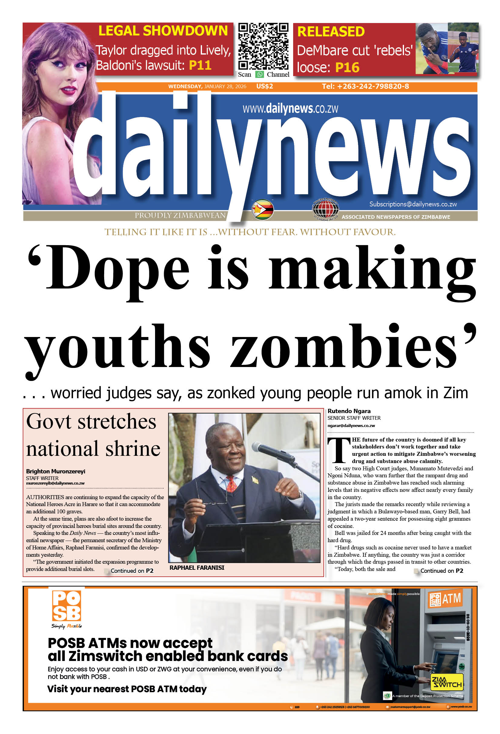 Wednesday 28 January 2026